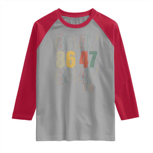 Funny Vintage 80s Style 86 47 2024 Retro Raglan Shirt TS11 Sport Gray Red Print Your Wear