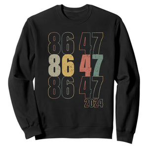 Funny Vintage 80s Style 86 47 2024 Retro Sweatshirt TS11 Black Print Your Wear