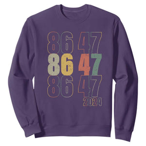Funny Vintage 80s Style 86 47 2024 Retro Sweatshirt TS11 Purple Print Your Wear