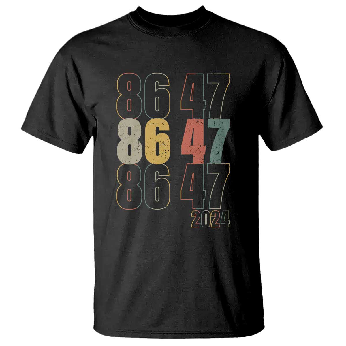 Funny Vintage 80s Style 86 47 2024 Retro T Shirt TS11 Black Print Your Wear