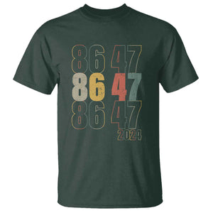 Funny Vintage 80s Style 86 47 2024 Retro T Shirt TS11 Dark Forest Green Print Your Wear