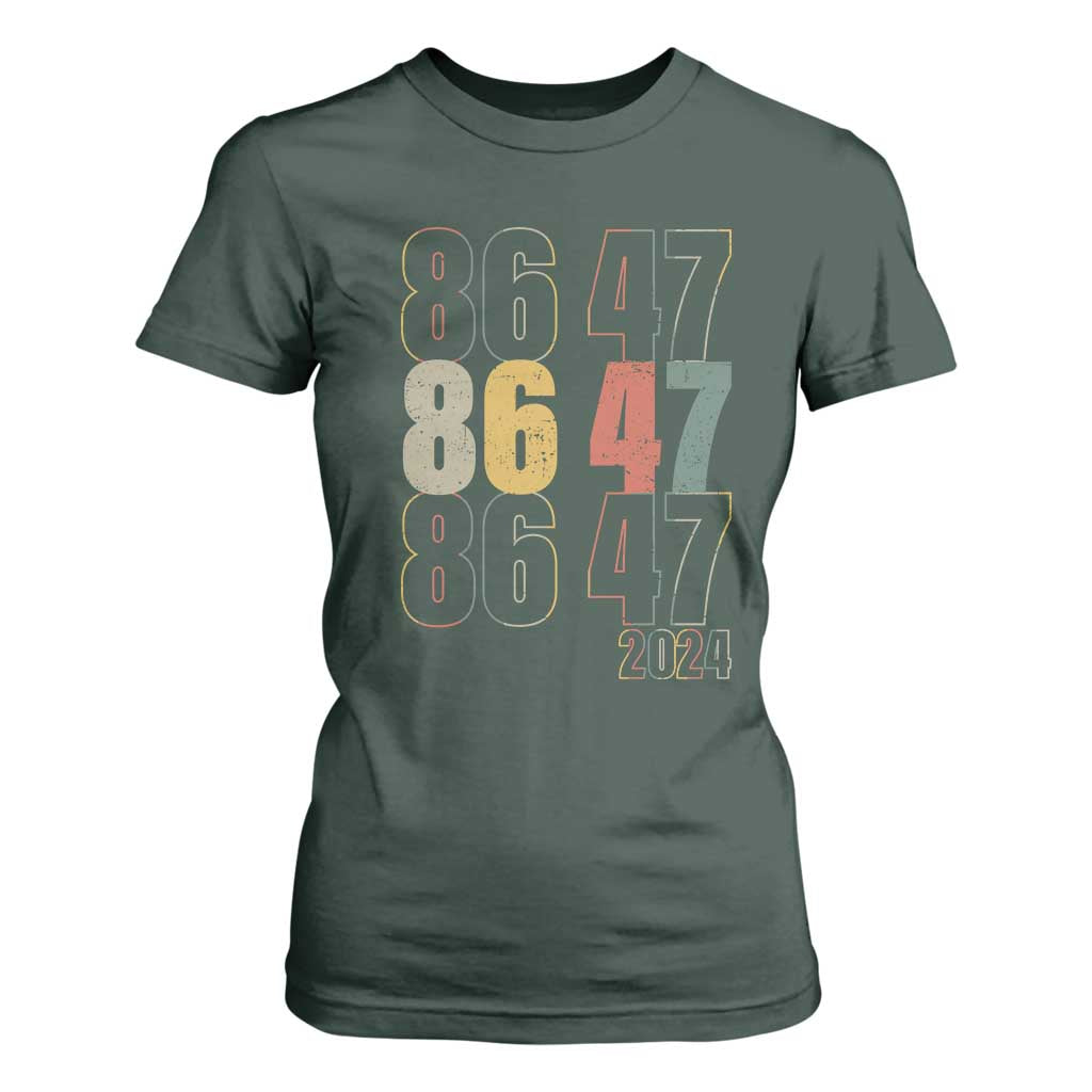 Funny Vintage 80s Style 86 47 2024 Retro T Shirt For Women TS11 Dark Forest Green Print Your Wear