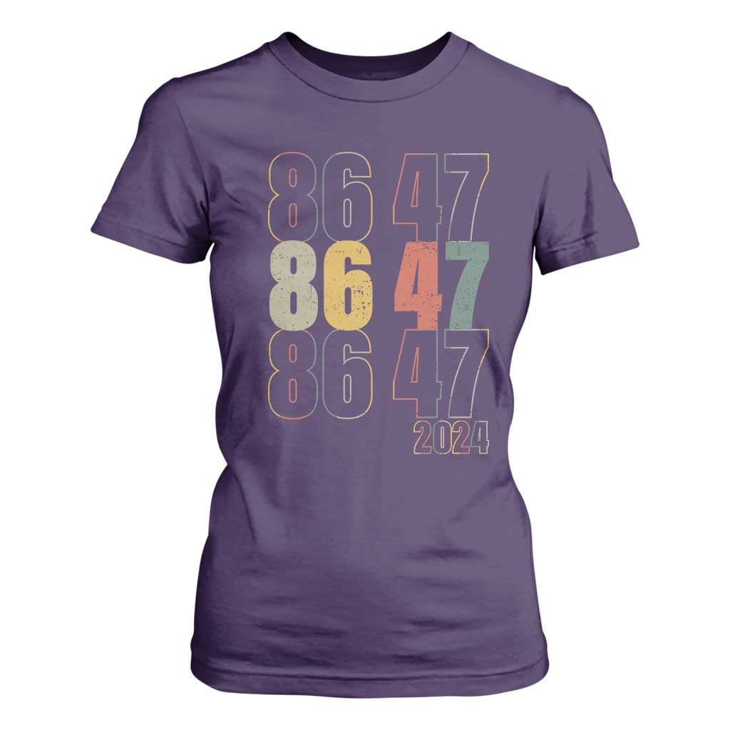 Funny Vintage 80s Style 86 47 2024 Retro T Shirt For Women TS11 Purple Print Your Wear