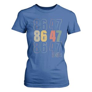 Funny Vintage 80s Style 86 47 2024 Retro T Shirt For Women TS11 Royal Blue Print Your Wear