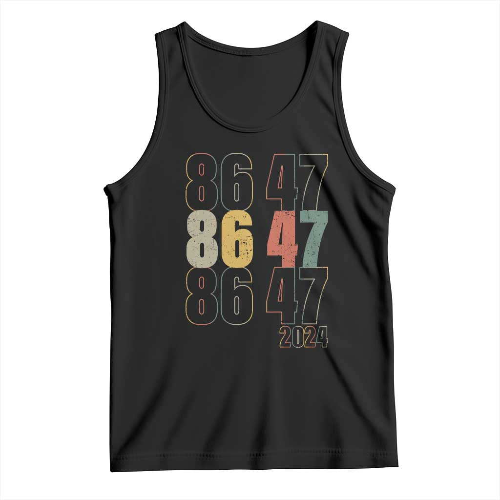 Funny Vintage 80s Style 86 47 2024 Retro Tank Top TS11 Black Print Your Wear
