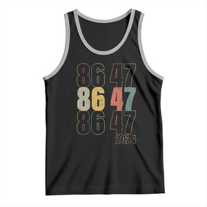 Funny Vintage 80s Style 86 47 2024 Retro Tank Top TS11 Black Athletic Heather Print Your Wear