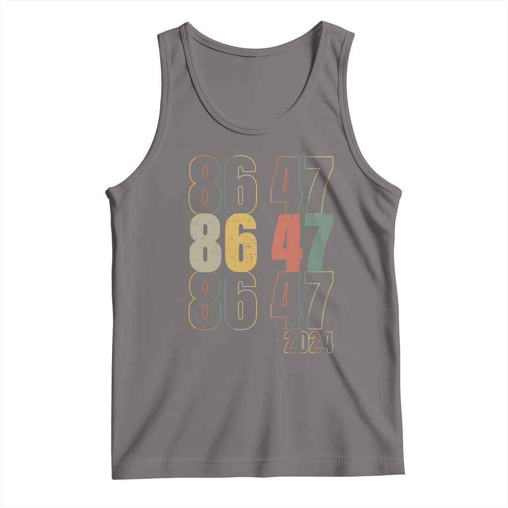 Funny Vintage 80s Style 86 47 2024 Retro Tank Top TS11 Deep Heather Print Your Wear