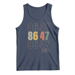 Funny Vintage 80s Style 86 47 2024 Retro Tank Top TS11 Navy Print Your Wear