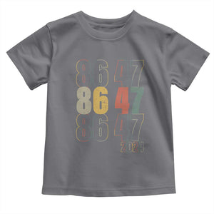 Funny Vintage 80s Style 86 47 2024 Retro Toddler T Shirt TS11 Charcoal Print Your Wear