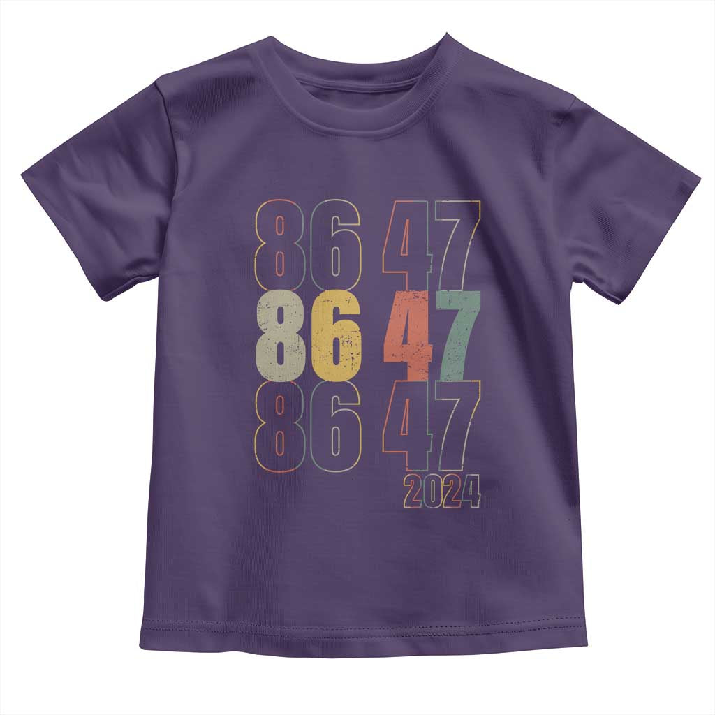 Funny Vintage 80s Style 86 47 2024 Retro Toddler T Shirt TS11 Purple Print Your Wear