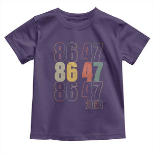 Funny Vintage 80s Style 86 47 2024 Retro Toddler T Shirt TS11 Purple Print Your Wear