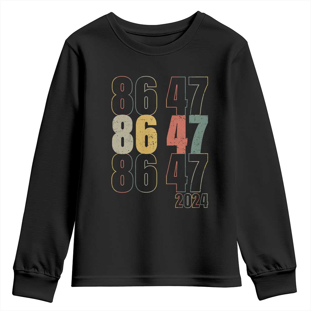 Funny Vintage 80s Style 86 47 2024 Retro Youth Sweatshirt TS11 Black Print Your Wear