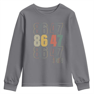 Funny Vintage 80s Style 86 47 2024 Retro Youth Sweatshirt TS11 Charcoal Print Your Wear
