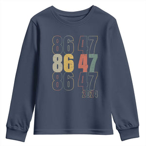 Funny Vintage 80s Style 86 47 2024 Retro Youth Sweatshirt TS11 Navy Print Your Wear