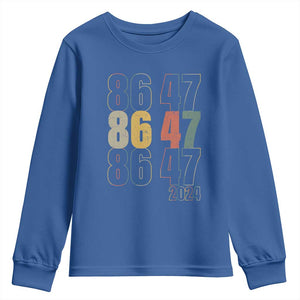 Funny Vintage 80s Style 86 47 2024 Retro Youth Sweatshirt TS11 Royal Blue Print Your Wear