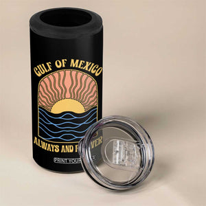 Gulf Of Mexico Always And Forever 4 in 1 Can Cooler Tumbler Retro Beach Sunset TS11 Print Your Wear