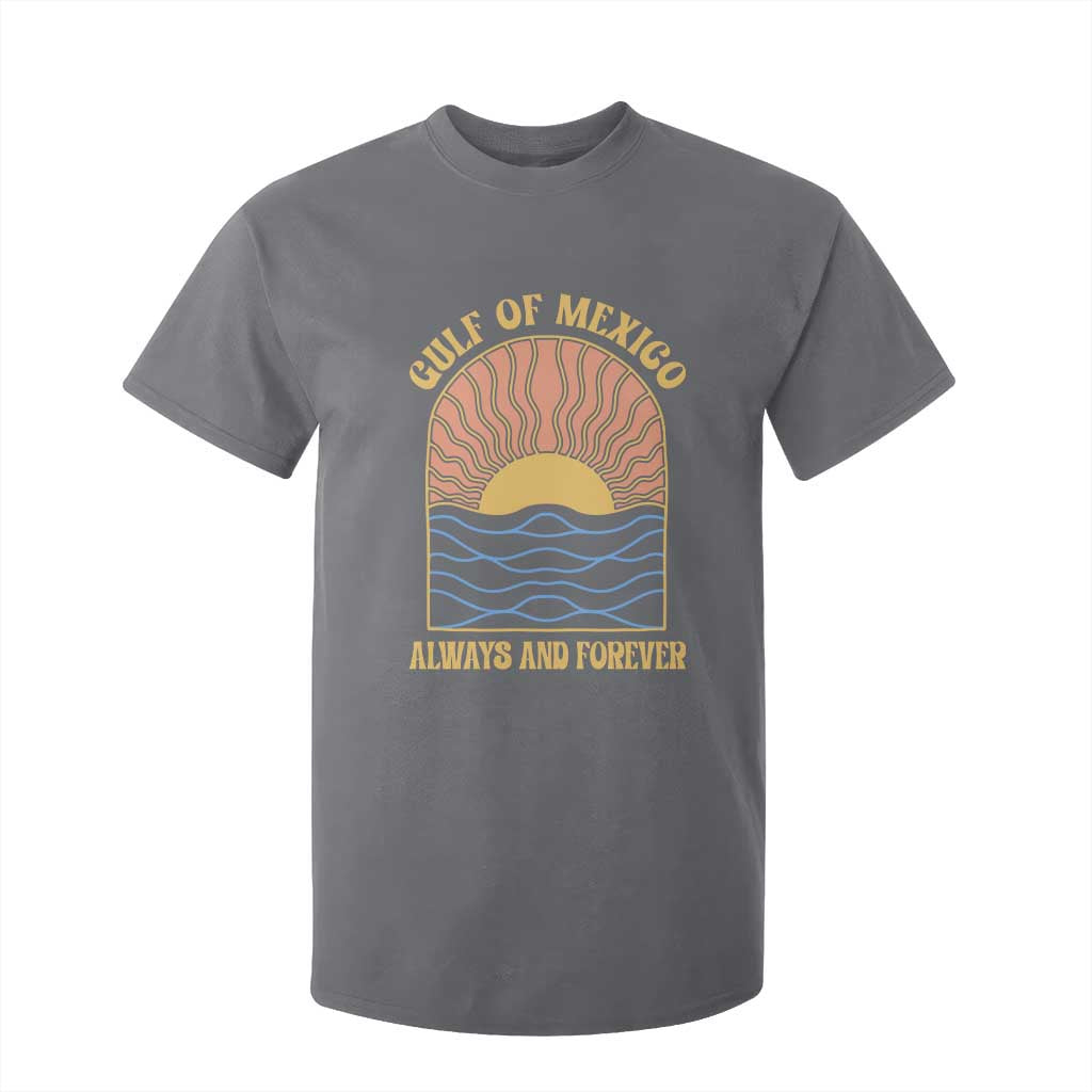 Gulf Of Mexico Always And Forever T Shirt For Kid Retro Beach Sunset TS11 Charcoal Print Your Wear