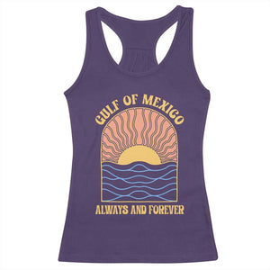 Gulf Of Mexico Always And Forever Racerback Tank Top Retro Beach Sunset TS11 Purple Print Your Wear