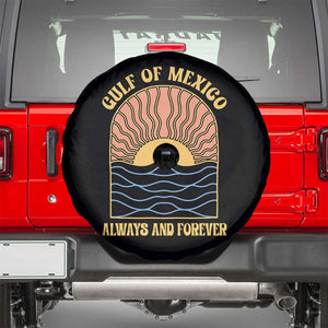 Gulf Of Mexico Always And Forever Spare Tire Cover Retro Beach Sunset TS11 Black Print Your Wear