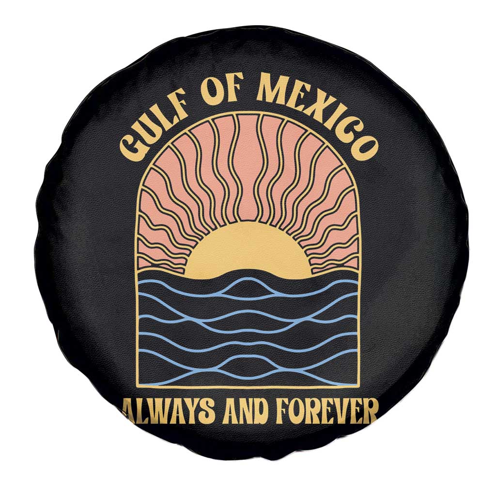 Gulf Of Mexico Always And Forever Spare Tire Cover Retro Beach Sunset TS11 Print Your Wear