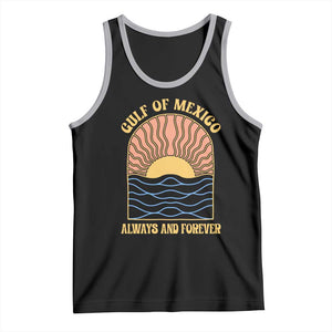 Gulf Of Mexico Always And Forever Tank Top Retro Beach Sunset TS11 Black Athletic Heather Print Your Wear