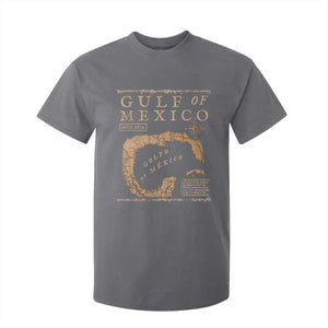 Gulf Of Mexico ESTD 1672 T Shirt For Kid Vintage Map TS11 Charcoal Print Your Wear