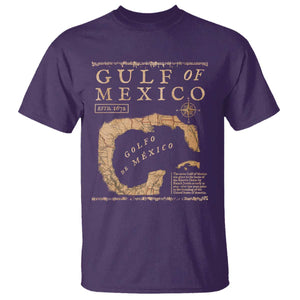 Gulf Of Mexico ESTD 1672 T Shirt Vintage Map TS11 Purple Print Your Wear