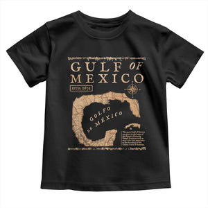 Gulf Of Mexico ESTD 1672 Toddler T Shirt Vintage Map TS11 Black Print Your Wear
