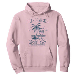 Funny Gulf Of Mexico Social Club Stay Salty Always And Forever Hoodie Coconut Tree Cocktail TS11 Light Pink Print Your Wear