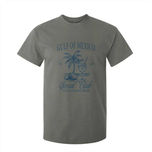 Funny Gulf Of Mexico Social Club Stay Salty Always And Forever T Shirt For Kid Coconut Tree Cocktail TS11 Military Green Print Your Wear