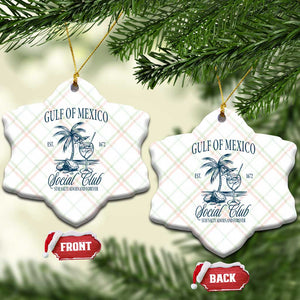 Funny Gulf Of Mexico Social Club Stay Salty Always And Forever Ceramic Ornament Coconut Tree Cocktail TS11 Print Your Wear