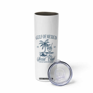 Funny Gulf Of Mexico Social Club Stay Salty Always And Forever Skinny Tumbler Coconut Tree Cocktail TS11 Print Your Wear