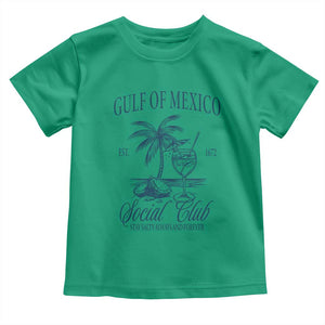 Funny Gulf Of Mexico Social Club Stay Salty Always And Forever Toddler T Shirt Coconut Tree Cocktail TS11 Irish Green Print Your Wear
