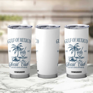 Funny Gulf Of Mexico Social Club Stay Salty Always And Forever Tumbler Cup Coconut Tree Cocktail TS11 Print Your Wear