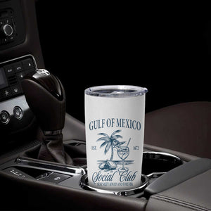 Funny Gulf Of Mexico Social Club Stay Salty Always And Forever Tumbler Cup Coconut Tree Cocktail TS11 Print Your Wear