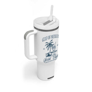 Funny Gulf Of Mexico Social Club Stay Salty Always And Forever Tumbler With Handle Coconut Tree Cocktail TS11 Print Your Wear