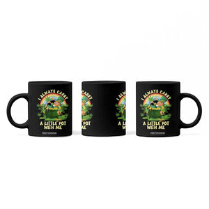 Funny St Patrick's Day Cannabis Weed Coffee Mug I Always Carry A Little Pot Leprechaun TS11 Print Your Wear