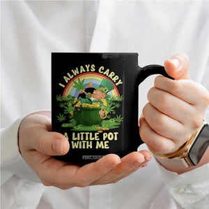 Funny St Patrick's Day Cannabis Weed Coffee Mug I Always Carry A Little Pot Leprechaun TS11 Print Your Wear