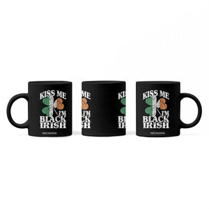 Funny Kiss Me I'm Black Irish Coffee Mug St Patrick's Day Vintage Shamrock TS11 Print Your Wear
