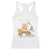 Funny Easter Day Excavator Racerback Tank Top Eggs-Cavator Bunny Construction Trucks TS11 White Print Your Wear
