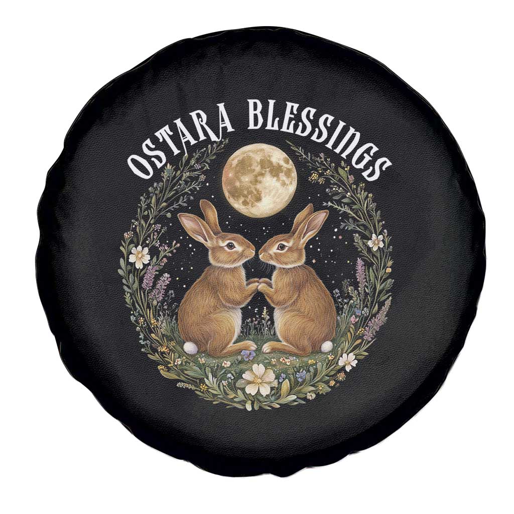 Ostara Blessing Pagan Eostre Easter Day Spare Tire Cover Spring Moon Rabbit Spring Equinox Festival TS11 Print Your Wear