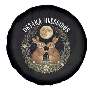 Ostara Blessing Pagan Eostre Easter Day Spare Tire Cover Spring Moon Rabbit Spring Equinox Festival TS11 Print Your Wear