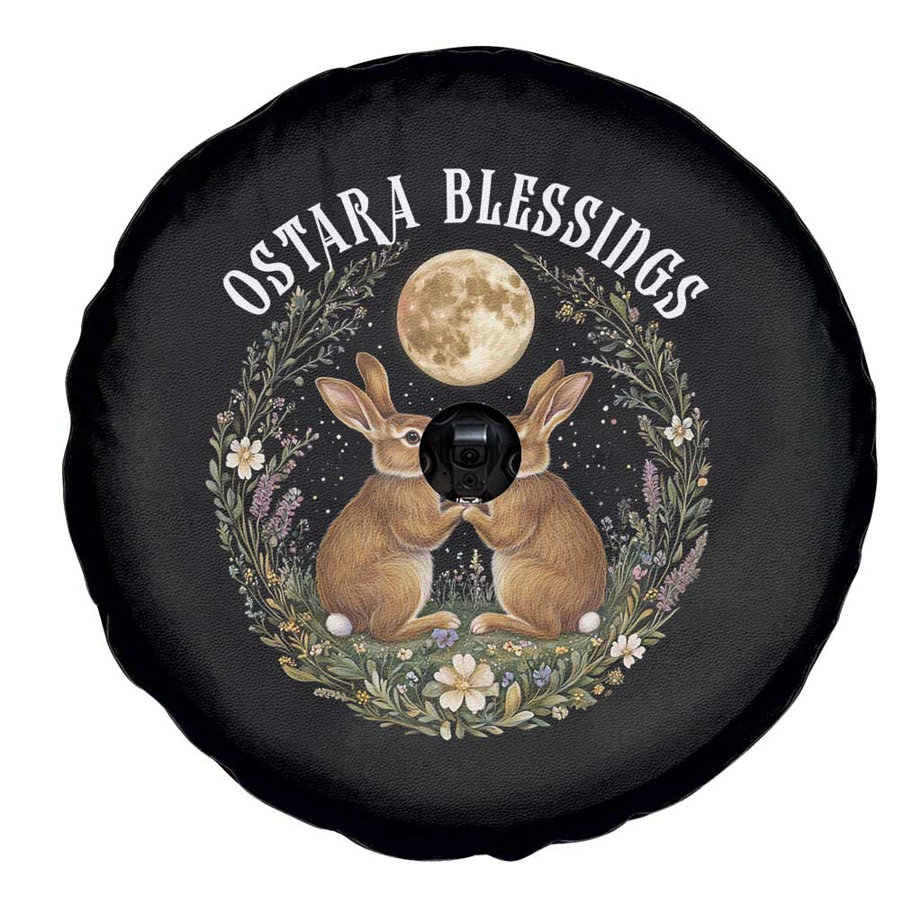 Ostara Blessing Pagan Eostre Easter Day Spare Tire Cover Spring Moon Rabbit Spring Equinox Festival TS11 Print Your Wear