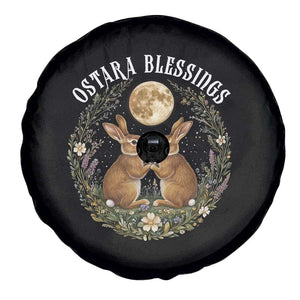 Ostara Blessing Pagan Eostre Easter Day Spare Tire Cover Spring Moon Rabbit Spring Equinox Festival TS11 Print Your Wear