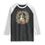 Ostara Blessing Pagan Eostre Easter Day Raglan Shirt Rabbit Bird Wiccan Pentagram TS11 Black White Print Your Wear