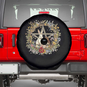 Ostara Blessing Pagan Eostre Easter Day Spare Tire Cover Rabbit Bird Wiccan Pentagram TS11 Black Print Your Wear