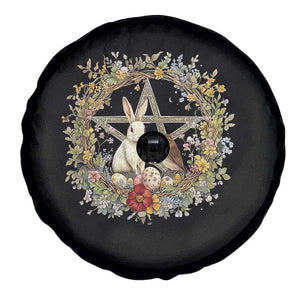 Ostara Blessing Pagan Eostre Easter Day Spare Tire Cover Rabbit Bird Wiccan Pentagram TS11 Print Your Wear