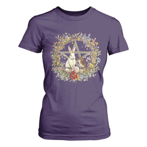 Ostara Blessing Pagan Eostre Easter Day T Shirt For Women Rabbit Bird Wiccan Pentagram TS11 Purple Print Your Wear