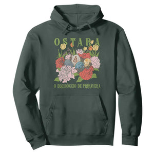 Ostara Eostre Easter Day Hoodie O Equinoccio De Primavera Eggs Flowers TS11 Dark Forest Green Print Your Wear