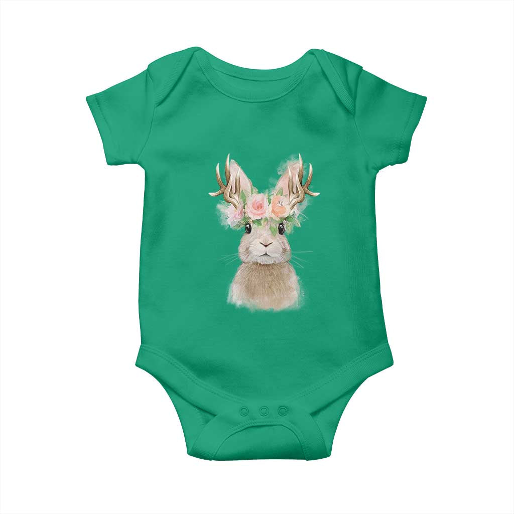 Ostara Pagan Eostre Easter Day Baby Onesie Rabbit Wolpertinger Spring Equinox Festival TS11 Irish Green Print Your Wear